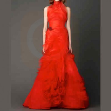 110413 - Vera Wang Wedding Dress -    Size 8 - Red
