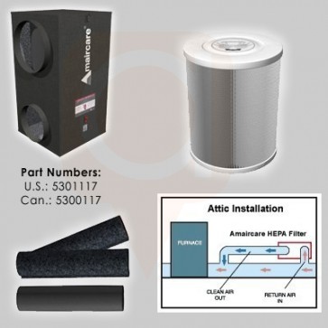 Airwash Whisper 675 - Central (HEPA) Air Filtration System