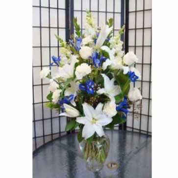 Beautiful in Blue Flower Bouquet