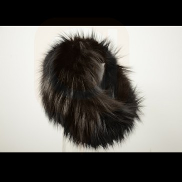 Black Fox Fur Headband