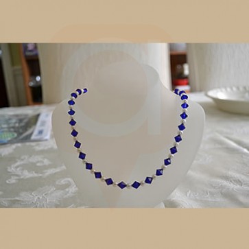Navy Blue and White Pearl Set - Fashion Jewellery