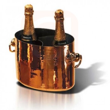 Copper Oval Champagne Bucket - Wine Accessories