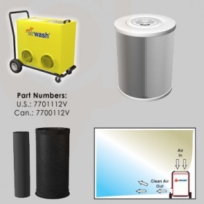 7500 Airwash Cart - Portable Air Filtration System