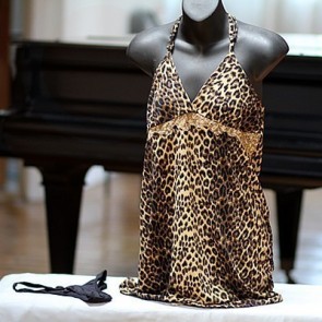 Leopard Silk Slip